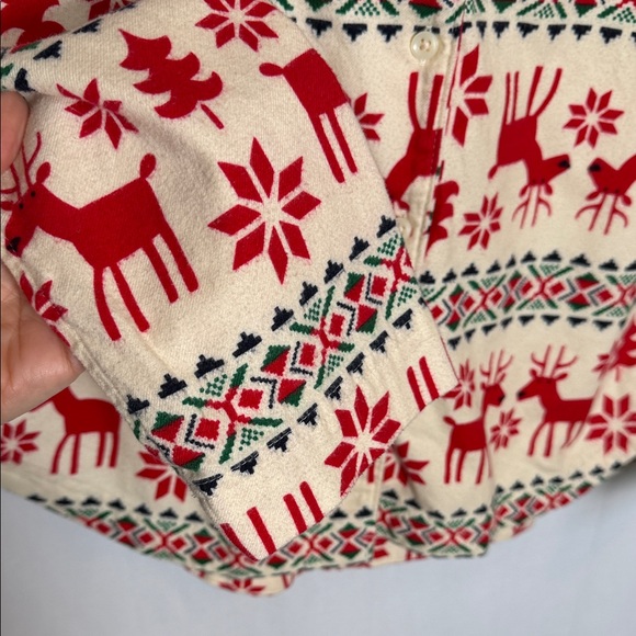 NWOT Hanna Andersson Women's Holiday Flannel Pajama Set Sz S Dear Deer Christmas - Picture 5 of 14